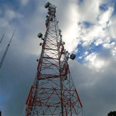 Self Supporting 60 m Angular Steel Lattice Cellular Telecom Microwave Ntauwd